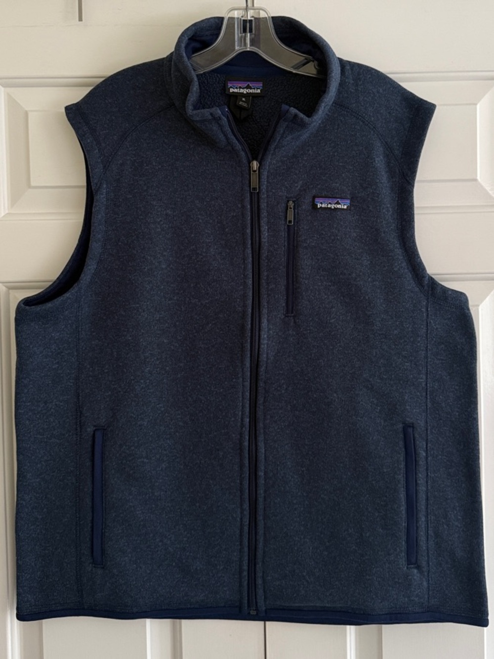 Patagonia Men's Navy Full-Zip Better Sweater Fleece Vest Size XL